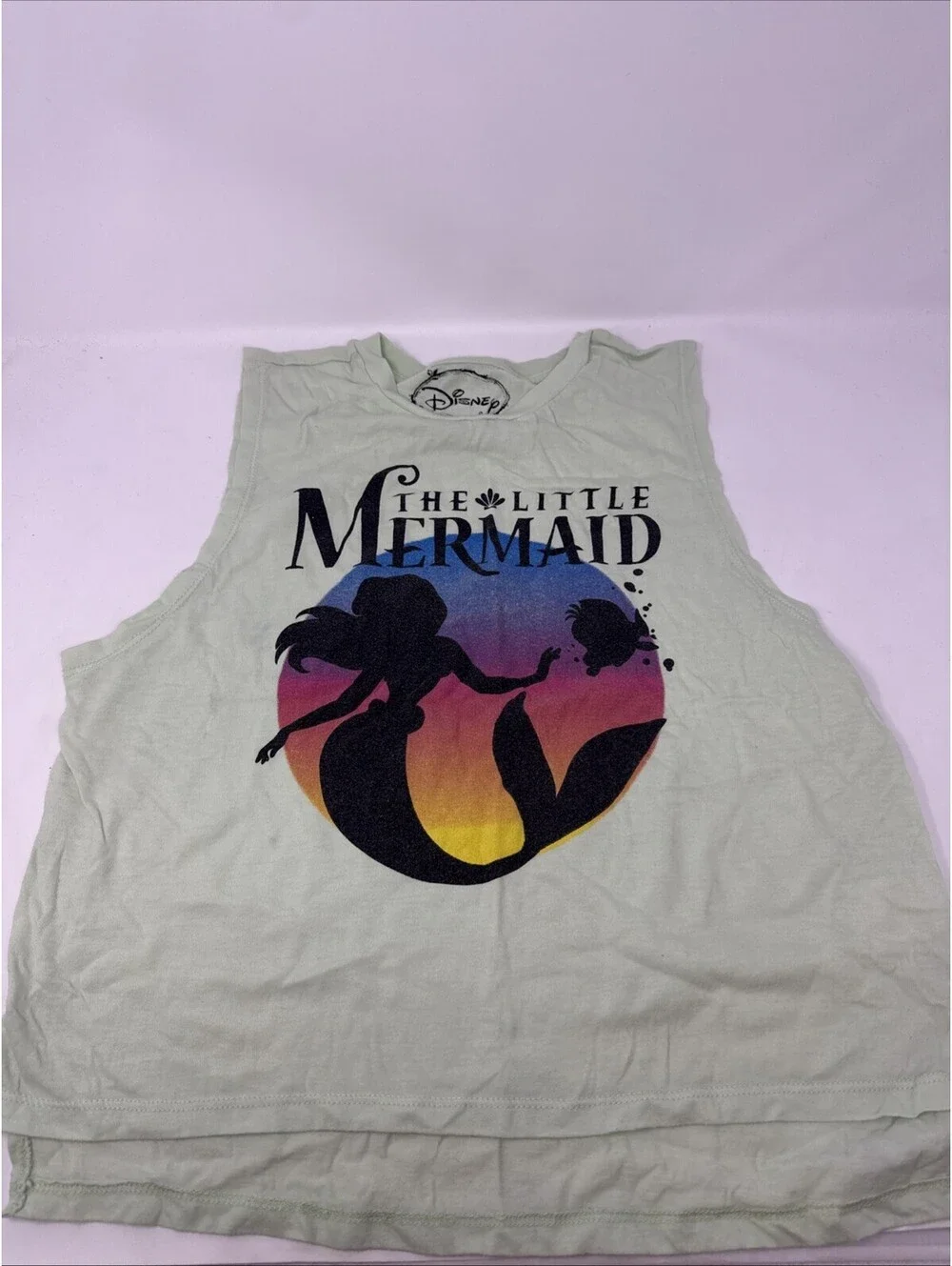Disney The Little Mermaid Kids Tank Top Size Large (11-13)